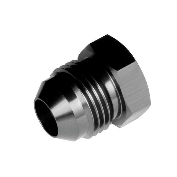 Red Horse Performance -06 AN/JIC ALUMINUM FLARE PLUG - BLACK 806-06-2 - main